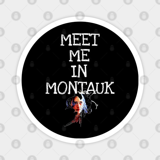 Meet Me In Montauk Design Magnet by HellwoodOutfitters